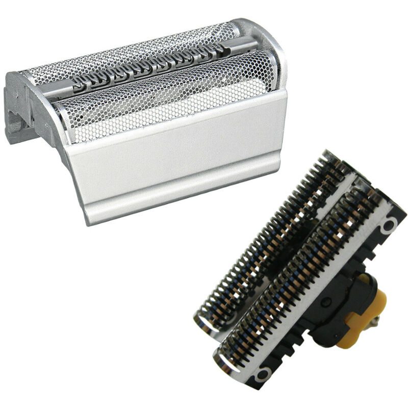 Hochwertiges Kombipack Scherfolie + Klingenblock für Braun Series 3, 5000, 6000 Rasierer (wie Braun 350 360 370 380 390 390cc) / Rasierklinge Messer