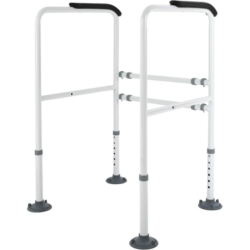 Höhenverstellbare Toilettenstütze, Haltegriff für die Toilette, maximale Belastbarkeit 113 kg, Hebehilfe, Haltegriff für die Toilette, für ältere und