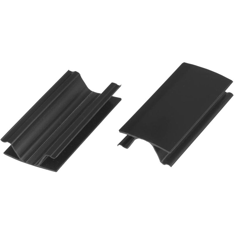 Eckverbindung Sockelblende Sockelleiste für Einbauküche 150mm Höhe schwarz Hochglanz - HBK15 - Holzbrink