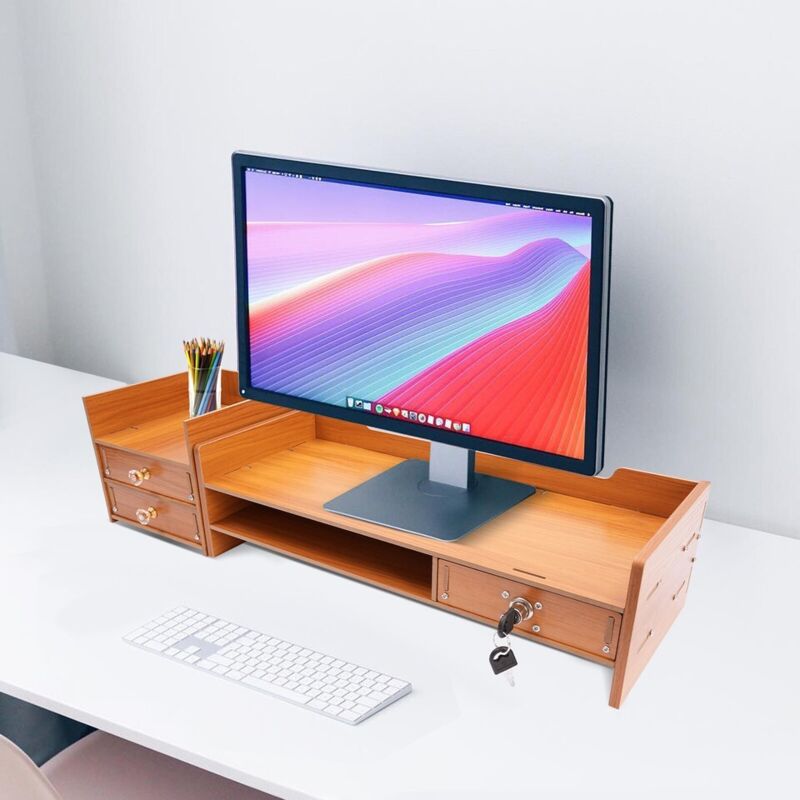 Hölzerne Schreibtisch-Organisation mit Schubladen Bürobedarf Computer Schreibtisch Tischplatte