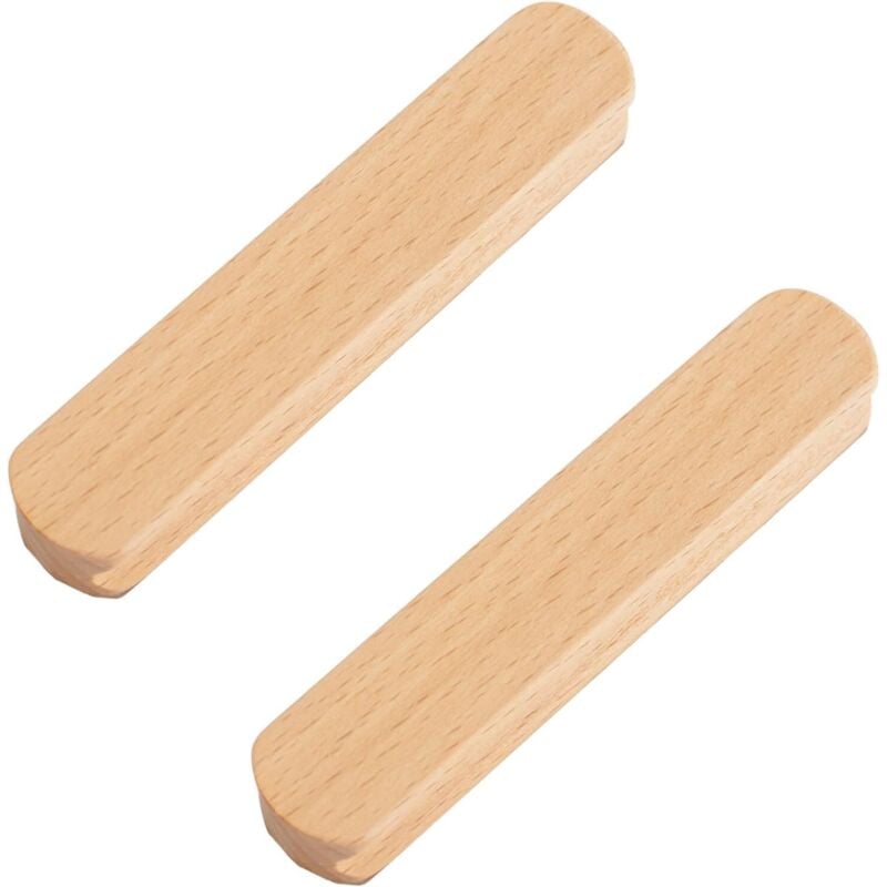 Holzgriffe für Schubladen (4er-Set) für Küchenmöbel, Schränke und Kleiderschränke.