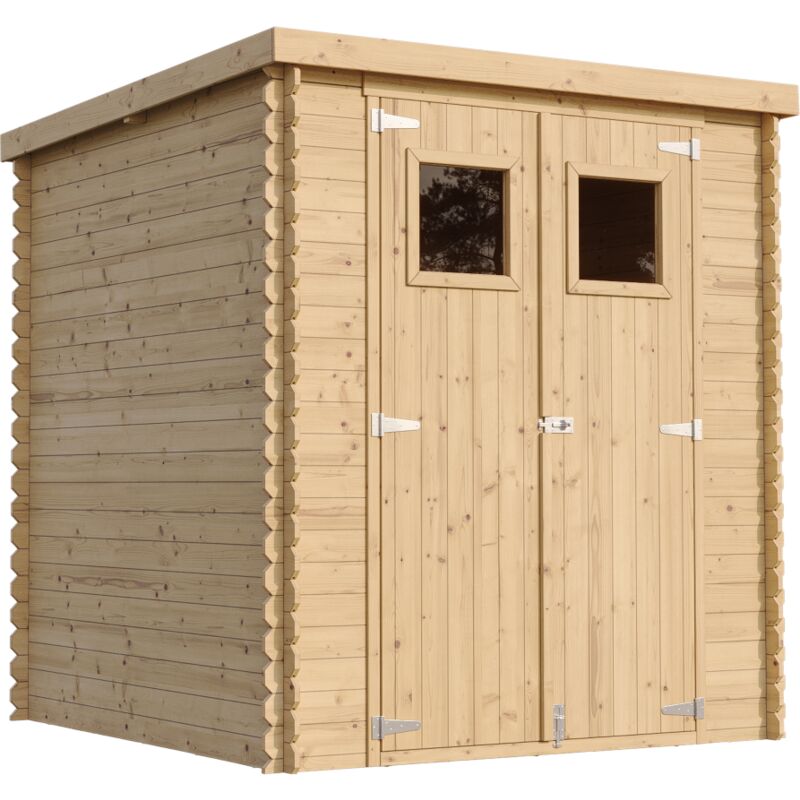 Gartenhaus Holz - Geräteschuppen Holz - Gerätehaus B204xL204xH202 cm/ 3.53 m2 - Fahrrad Schuppen - Gartenhäuser & aufbewahrung Wasserfestes Dach