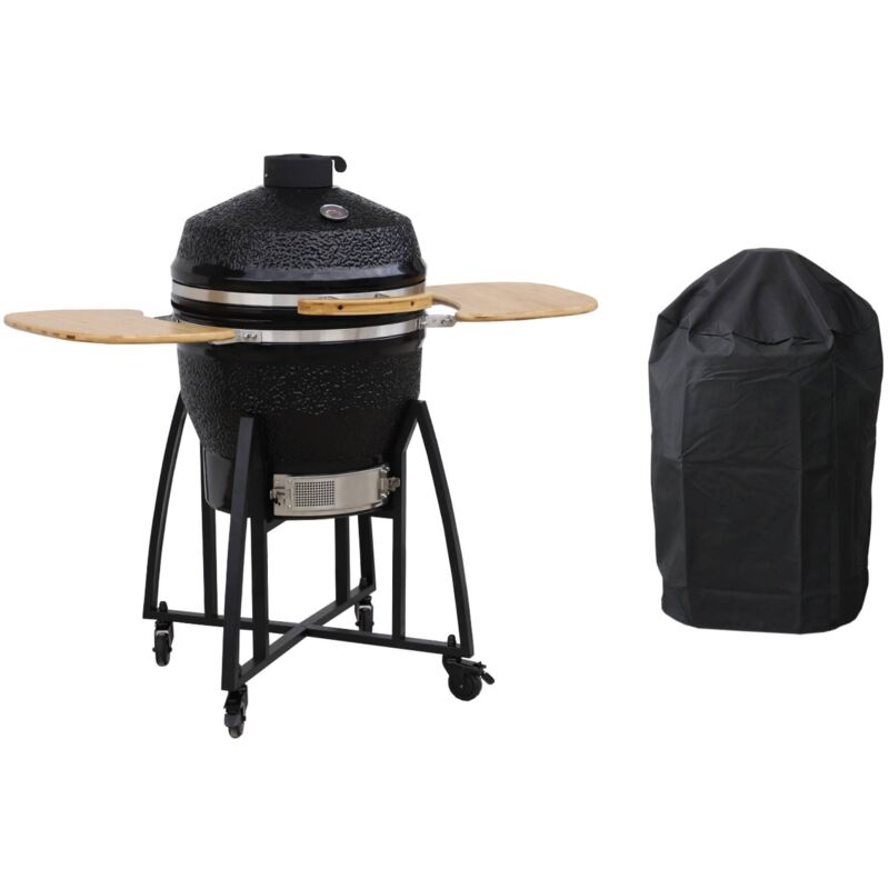 sweeek - Holzkohlegrill aus Keramik Ø 57cm, mit Zubehör