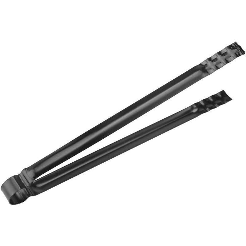 Holzkohlezange aus Metall zum Grillen, Holzkohlezange, Brikettzange, Servierwerkzeug für Outdoor-Grill, Picknick, Kaminofen (28 cm)