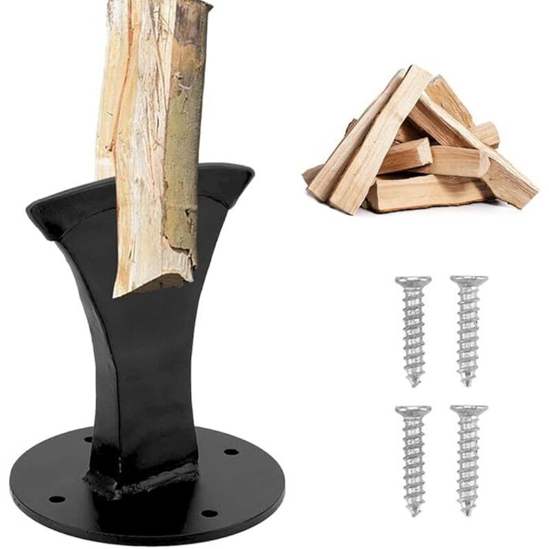 Holzspalter, Schnellspalter, Manueller Holzspalter, Hochleistungs-Holzspalter, Holzspaltkeil, Stahl-Holzspalter für kleine Holzöfen