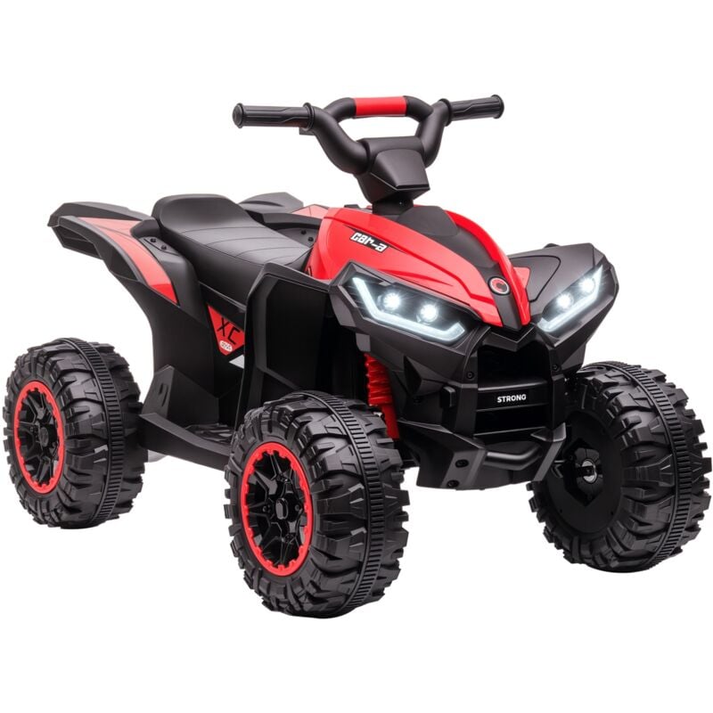 Homcom - Kinder Quad Elektro 12V Kinderquad mit Vorwärts-, Rückwärtsfunktion, Musik, USB-Anschluss, Hupe, LED-Scheinwerfer 3-6km/h Elektro-Quad für