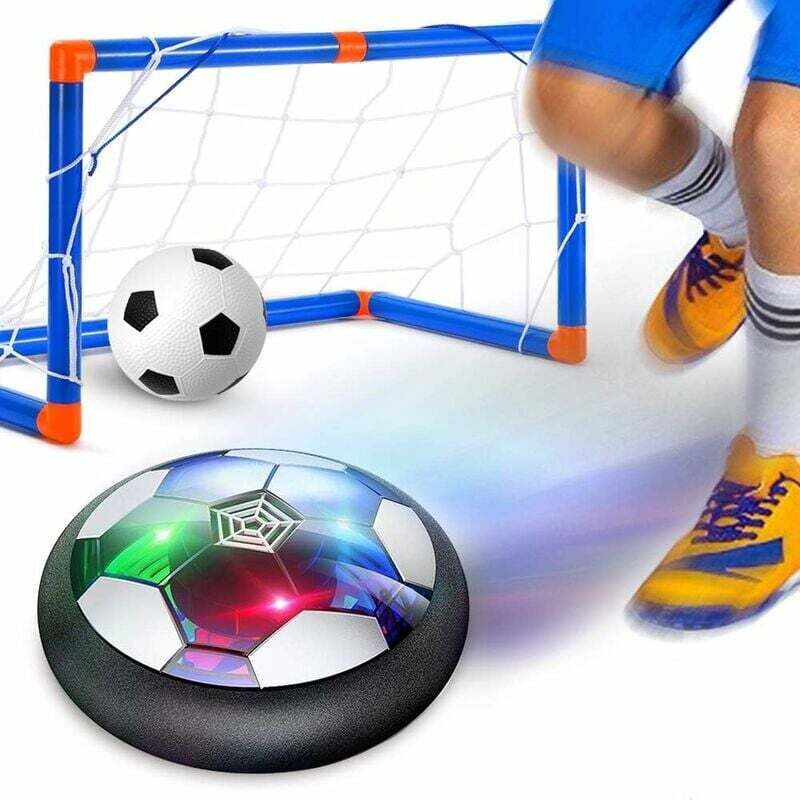 Home Air Power Football, Hover Football Kinder-Fußball mit bunter LED-Beleuchtung, USB-wiederaufladbarer Spielzeugfußball für Indoor- und