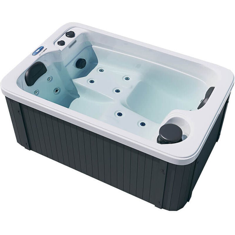 HOME DELUXE Outdoor Whirlpool HORIZON PURE, Maße (L x B x H): 115 x 175 x 70 cm I Whirlpool Badewanne Outdoor Badewanne Whirlpool Badewanne Outdoor