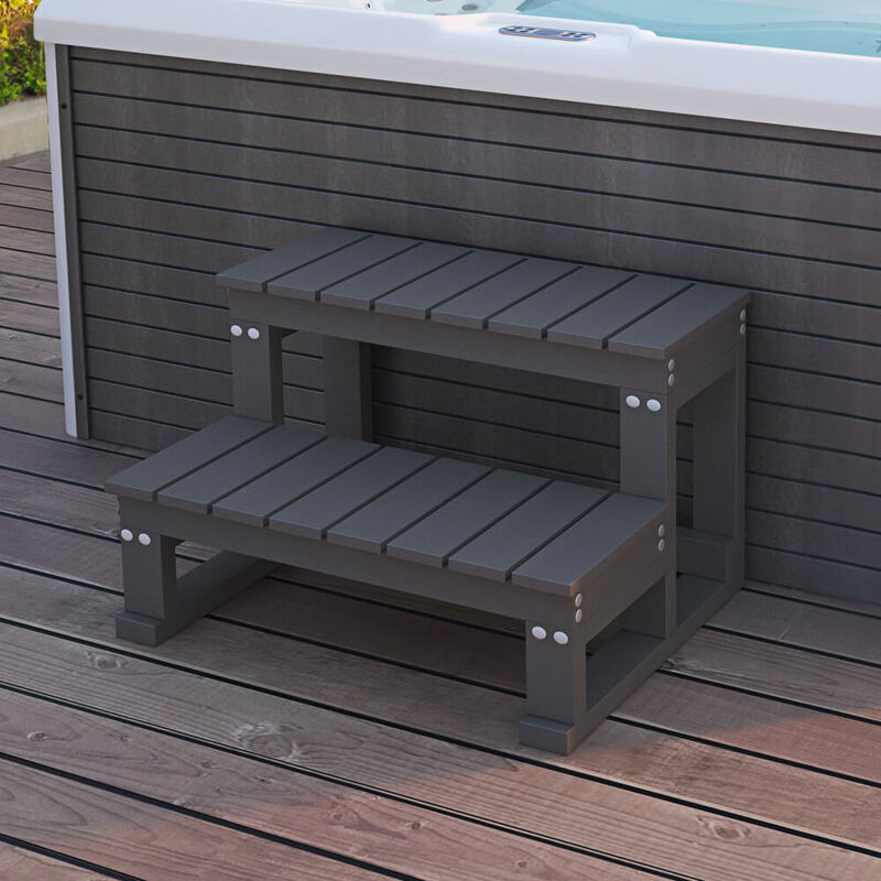Home Deluxe - Outdoor Whirlpool Treppe masi Whirlpool Spa Treppe Pool