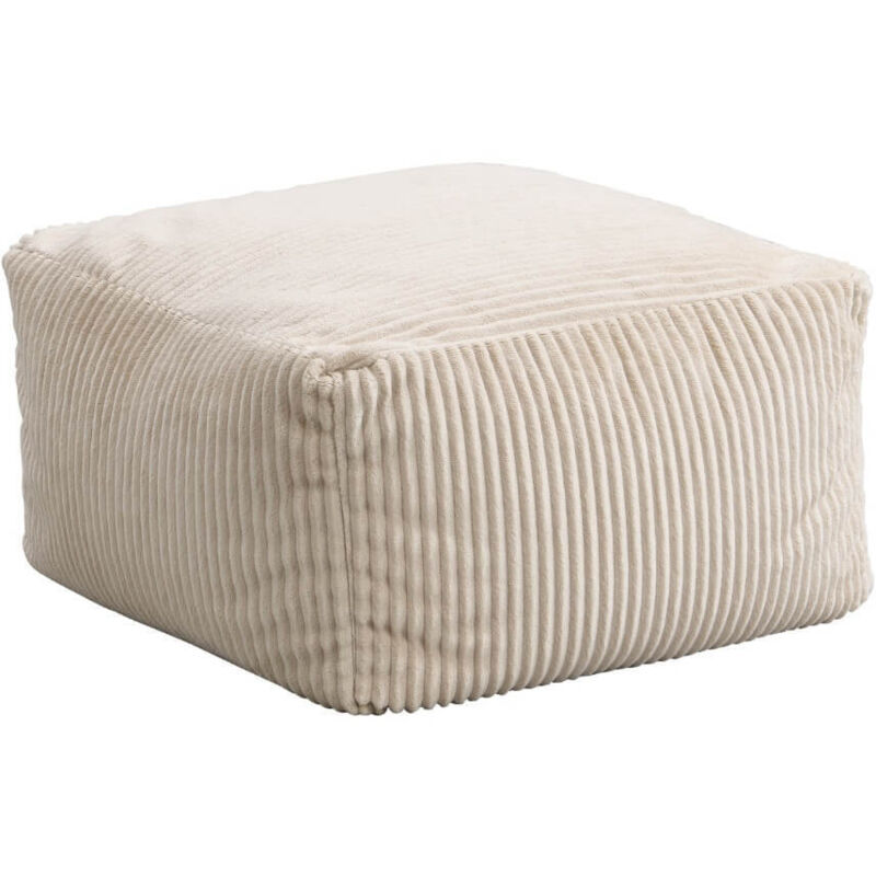 Home Deluxe - Sitzsack Hocker cozy Farbe: Beige Sitzsack Bean Bag Sitzkissen