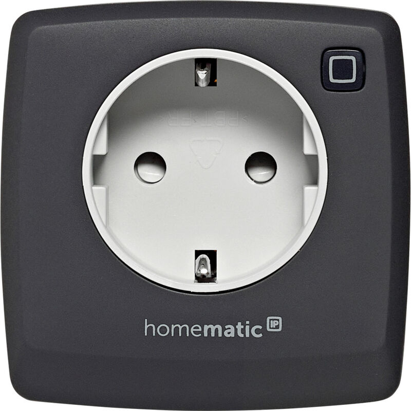 Homematic IP Steckdose Homematic IP Funk Schalt-Mess-Steckdose, anthrazit