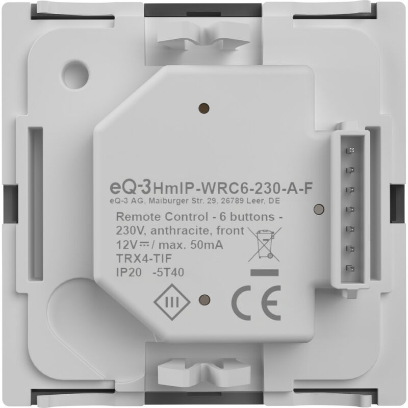 Homematic IP Wandtaster Homematic IP Funk Wandtaster – 6-fach, 230 V, anthrazit