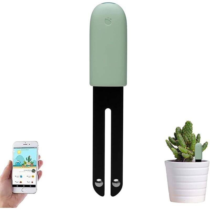 Hop 1 Bodentestersensor, (Green1PCS) Pflanzenfeuchtigkeitsmesser Boden, intelligentes Pflanzenhygrometer, automatische Überwachung von