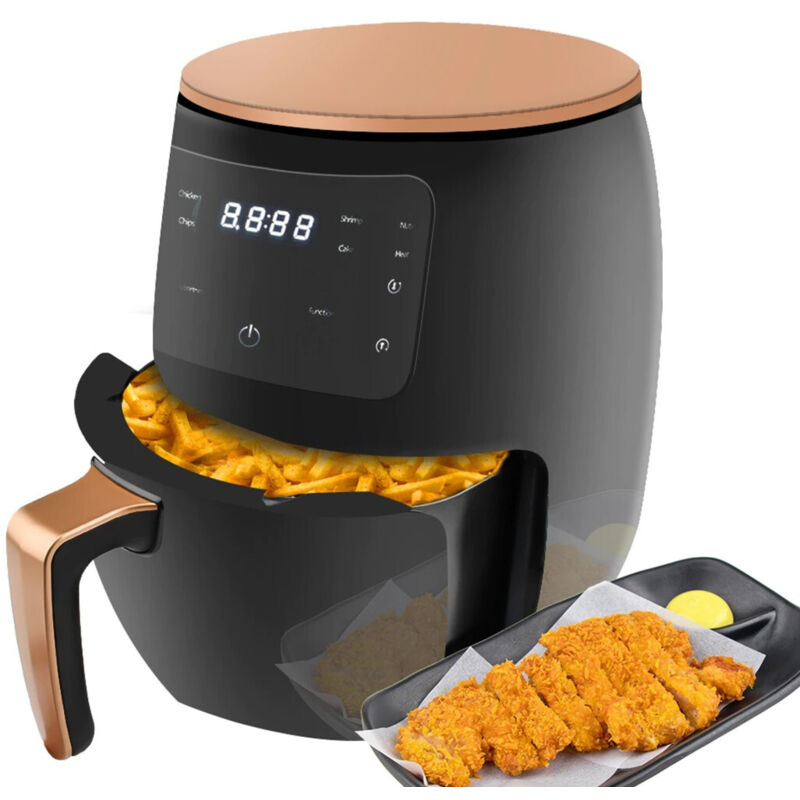 Trade Shop Traesio - Trade Shop - airfreyer xl digital 6 lt premium 2400 w ölfreie heissluftfritteuse -