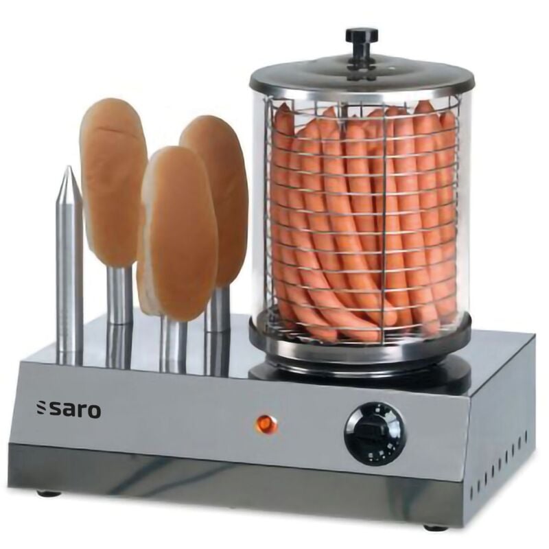 Ich-zapfe - Hot Dog Maker, Bockwurstwärmer, Würstchenwärmer, Hot Dog Steamer - Modell CS-400, Edelstahl