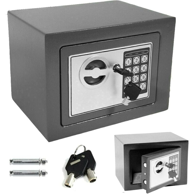 Hotelsafes Tresor Safe Elektronik Zahlenschloss & 2 Notschlüssel Wandtresor Möbeltresor Feuerfest Wasserdichte Sicherheitsbox