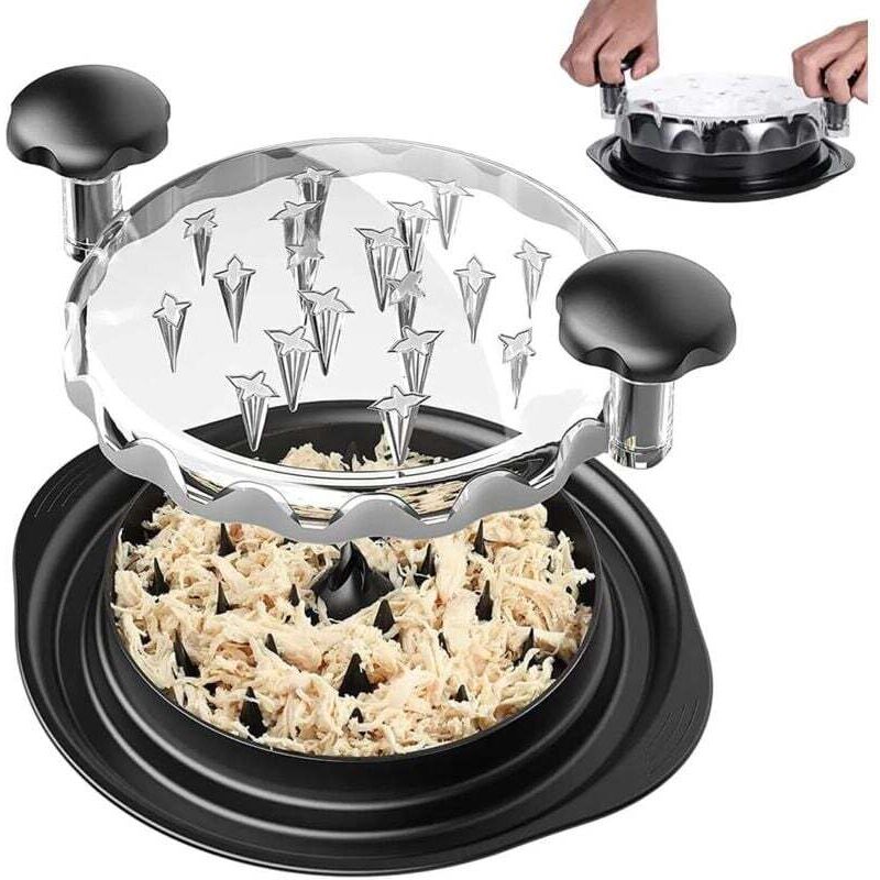 XVX - Hühnerfleischwolf, Hühnerfleischwolf mit Griff und rutschfester Basis, manueller Fleischwolf, manueller Fleischwolf für Huhn, Schwein, Rind