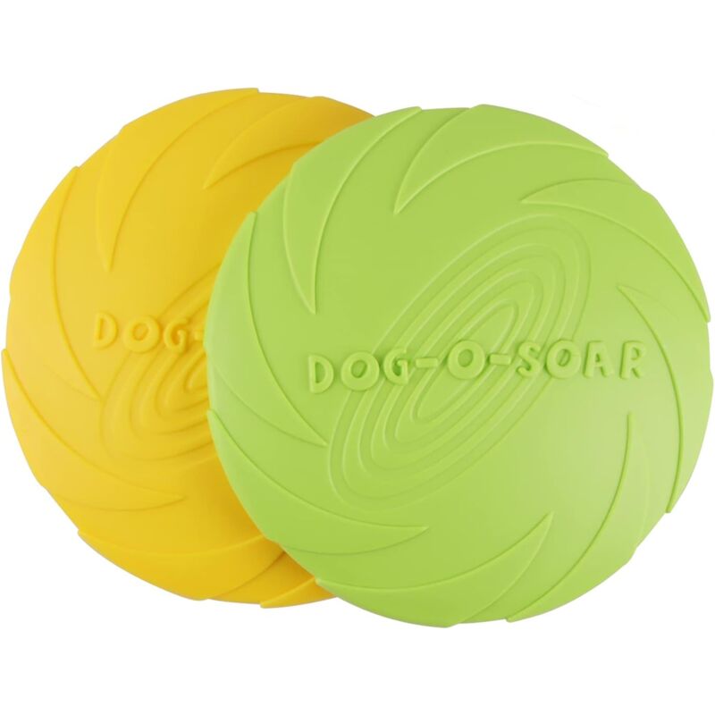 Hunde-Frisbees, Hunde-Frisbee, Frisbee-Hundespielzeug, langlebige Gummi-Wurfscheibe, Hunde-Frisbi für Spiele, Sport, Bewegung und Spielen im Freien,