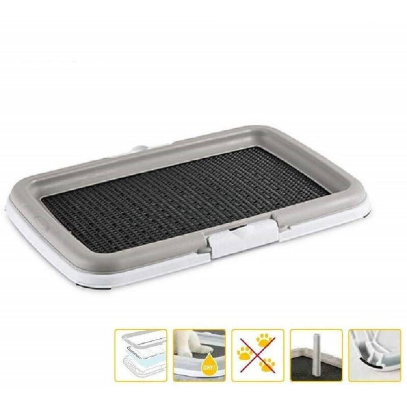 Trade Shop Traesio - Trade Shop - hundeklo welpenerziehungstoilette abwaschbar 3 ebenen braucht 39X59X5CM türmchen -