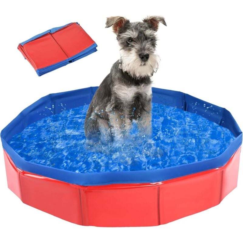 Hundebadewanne, Hundeplanschbecken, Hunde- und Katzenpool, Haustierpool, faltbares Planschbecken, faltbarer Hundepool, faltbarer Hundepool für kleine