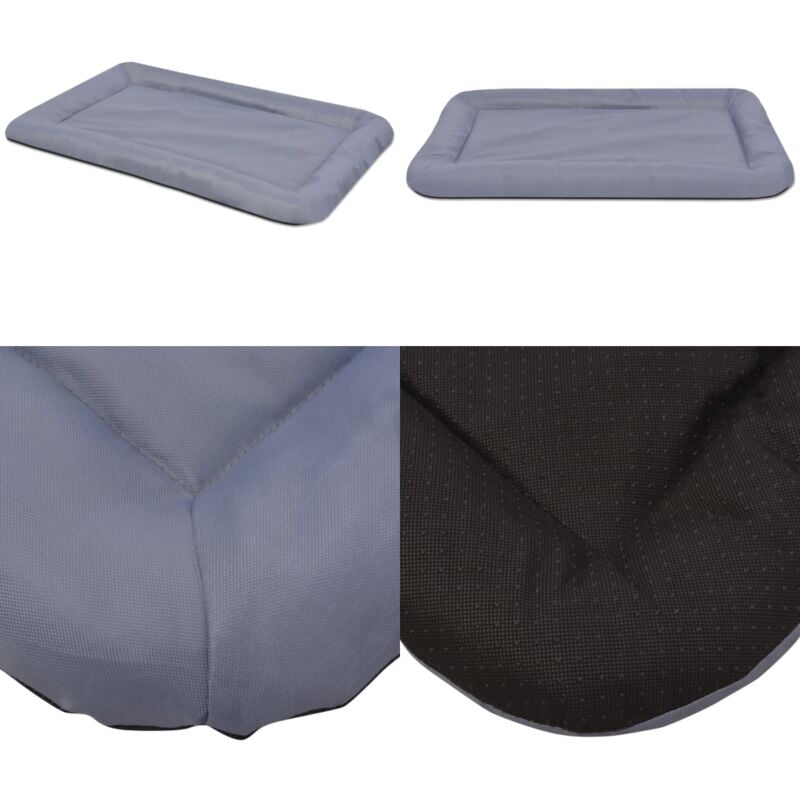 Hundebett Größe m Grau - Hundebett - Haustierbett - Hundedecke - Pu Bett - Wasserabweisendes Hundebett - Home & Living