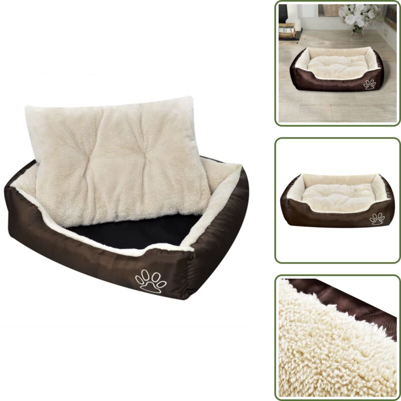 Warmes Hundebett mit Polsterkissen m - Warmes Hundebett - Hundebette - Polsterbett - Hundeplatz - Hundehaus