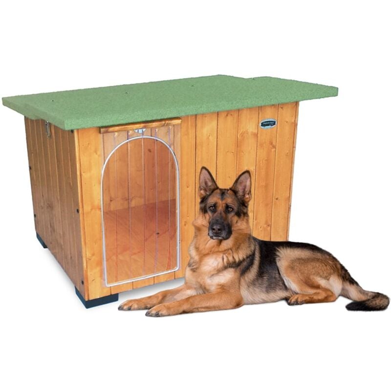 Original Legno Italia - Hundehütte Hundehaus Hundehöhle Hundebox Aus Holz Massiv Wetterfest Echtholz made in italy Mod. Italy d - Deutscher