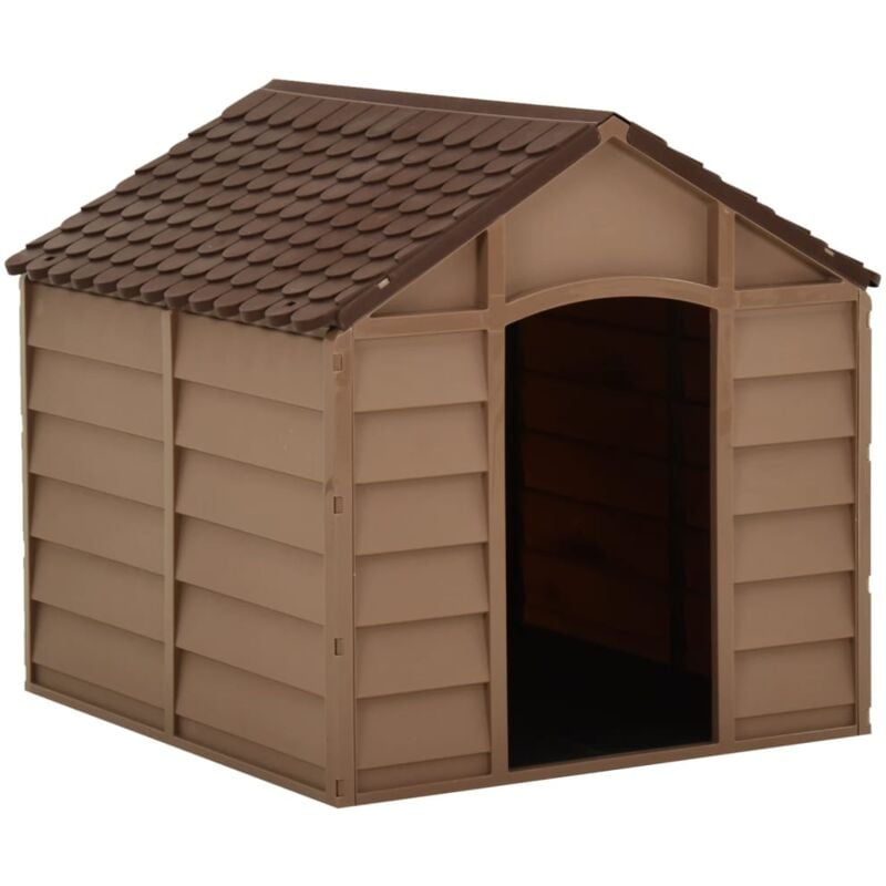 Hundehütte Braun 71x71,5x68 cm pp - Vidaxl