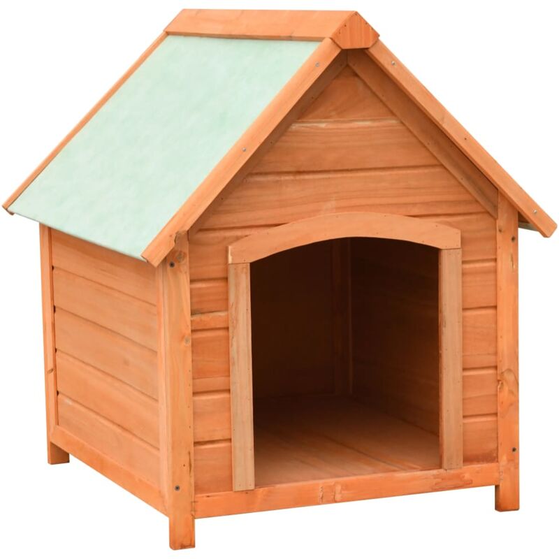 Hundehütte Kiefernholz & Tannenholz Massiv 72x85x82 cm Vidaxl