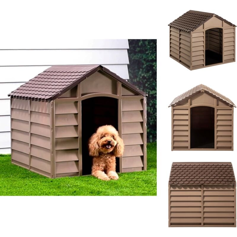 Vidaxl - Hundehütten - Living Hundehütte Braun 86x84x82 cm Polypropylen - Braun