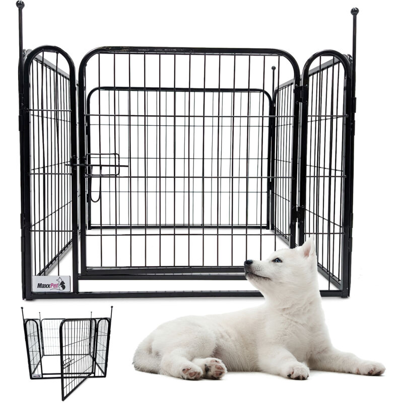 MaxxPet Welpenauslauf 61x79m - Welpenzwinger - faltbar - Hundebox - Welpenkiste - 4 Stück