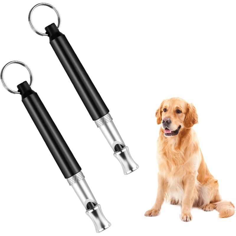 Hundezubehör, Verstellbare Ultraschallpfeife, 2er-Pack