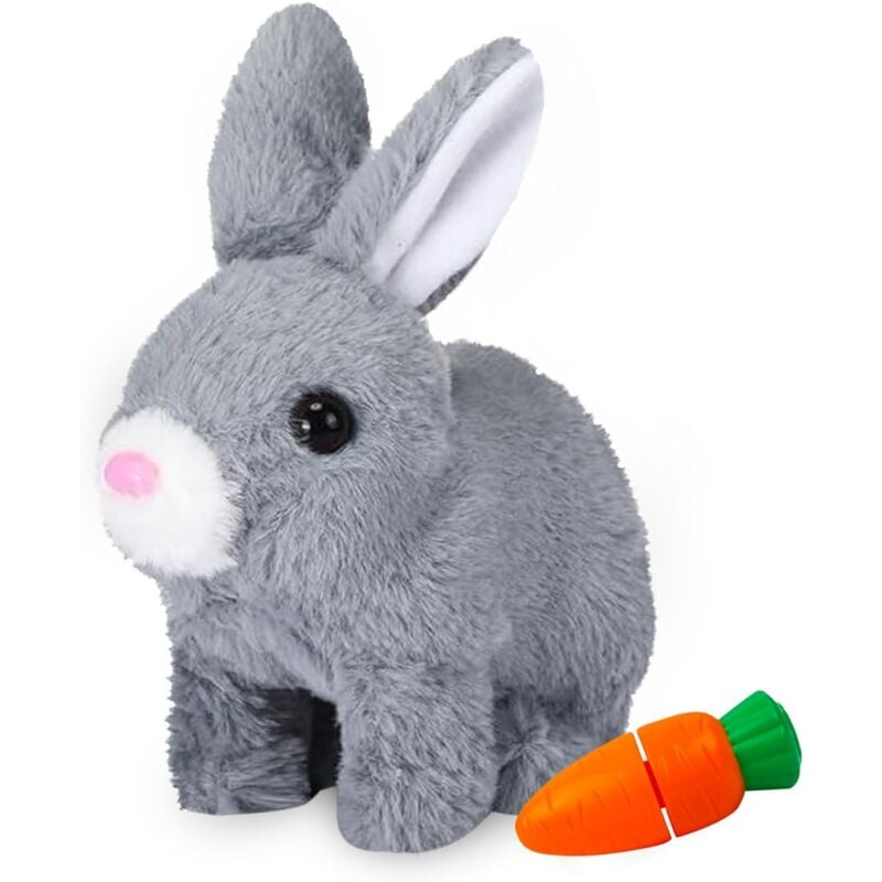 Bluedeer - Hüpfendes Kaninchen,Hüpfendes Kaninchen Spielzeug,Sprechender Hasen,Hasen Kuscheltiere Klein,Geräusche Macht und Dessen Ohren und Nase