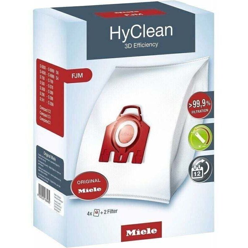 HyClean 3D Effizienz FJM Staubsaugerbeutel – Modell H345 – 4er-Pack, kompatibel mit Miele