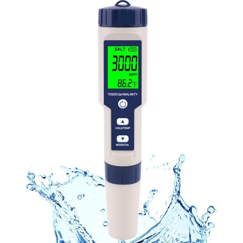 Hydrophmeter und ph-messgerät, numerischen salzmessern und ph. 5 salzmesswerte in ph-werte Temp und tds