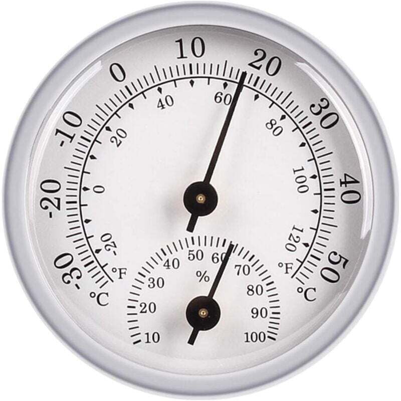 Hygrometer-Thermometer, Feuchtigkeitssensor zur Überwachung und Messung, analoges Thermometer für feuchte Innen- und Außenbereiche auf Terrassen