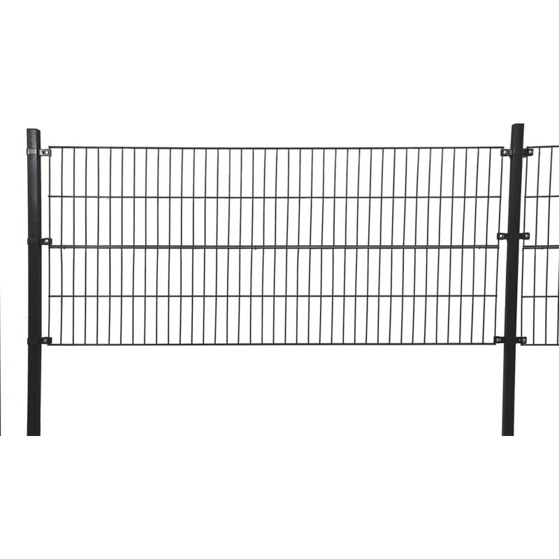 Doppelstabmattenzan morata , Gartenzaun, Mattenzaun Höhe: 80 cm / Länge: 10 m ohne Eckpfosten Gartenzaun Mattenzaun