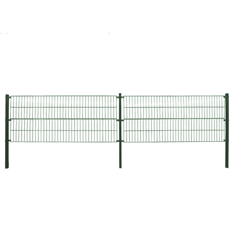 Doppelstabmattenzan morata , Gartenzaun, Mattenzaun Höhe: 200 cm / Länge: 10 m 1x Eckpfosten Gartenzaun Mattenzaun