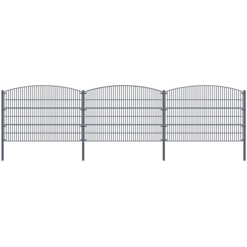 Doppelstabmattenzaun MORATA Berg Höhe: 80 cm / Länge: 30 m ohne Eckpfosten I Gartenzaun, Mattenzaun Gartenzaun Mattenzaun