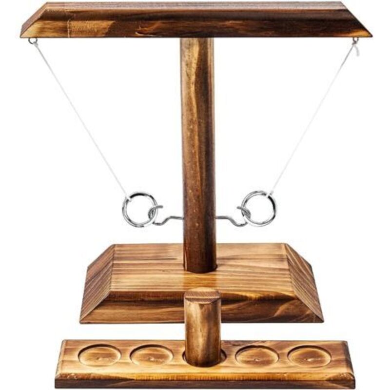 Ideal Swan Hooks Ring Toss Spiel Haken und Kugel Leiter Ring Kugel Spiel