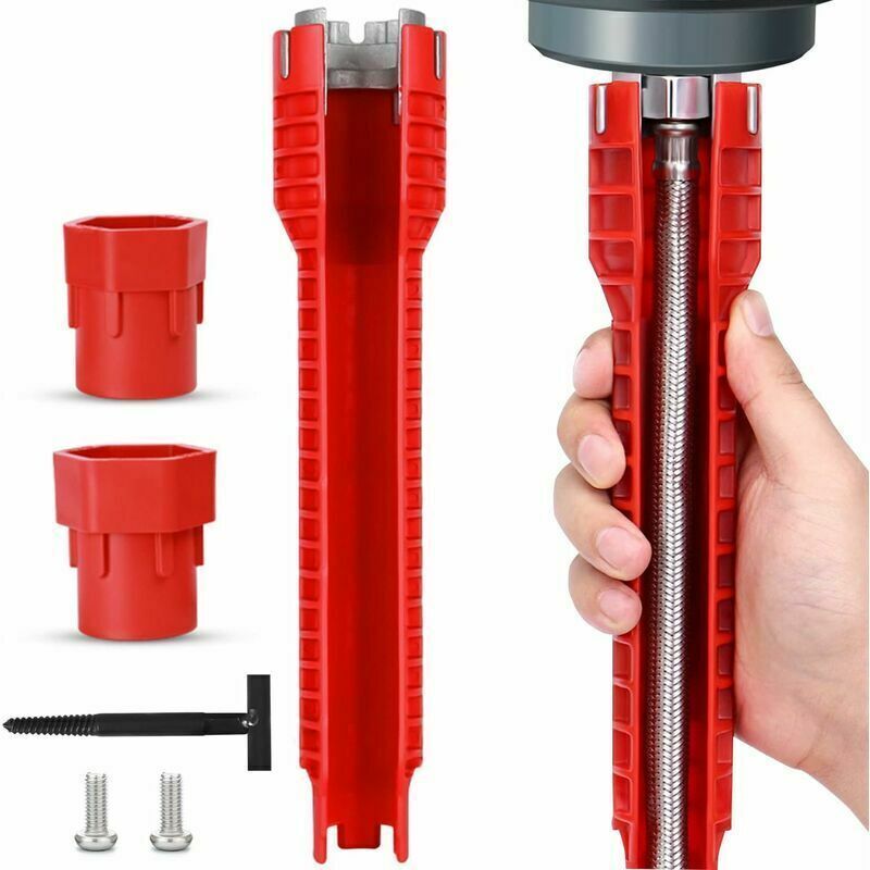 Odipie - in 1 Wasserhahn- und Spülbecken-Installationsschlüssel für die Reparatur von Kücheninstallationen, Spülbecken-Installationswerkzeug