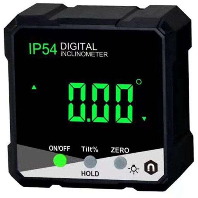 Inclinómetro digital portátil IP54 de 4 x 90° con retroiluminación lcd, transportador digital, medidor de pendiente, regla de ángulo digital
