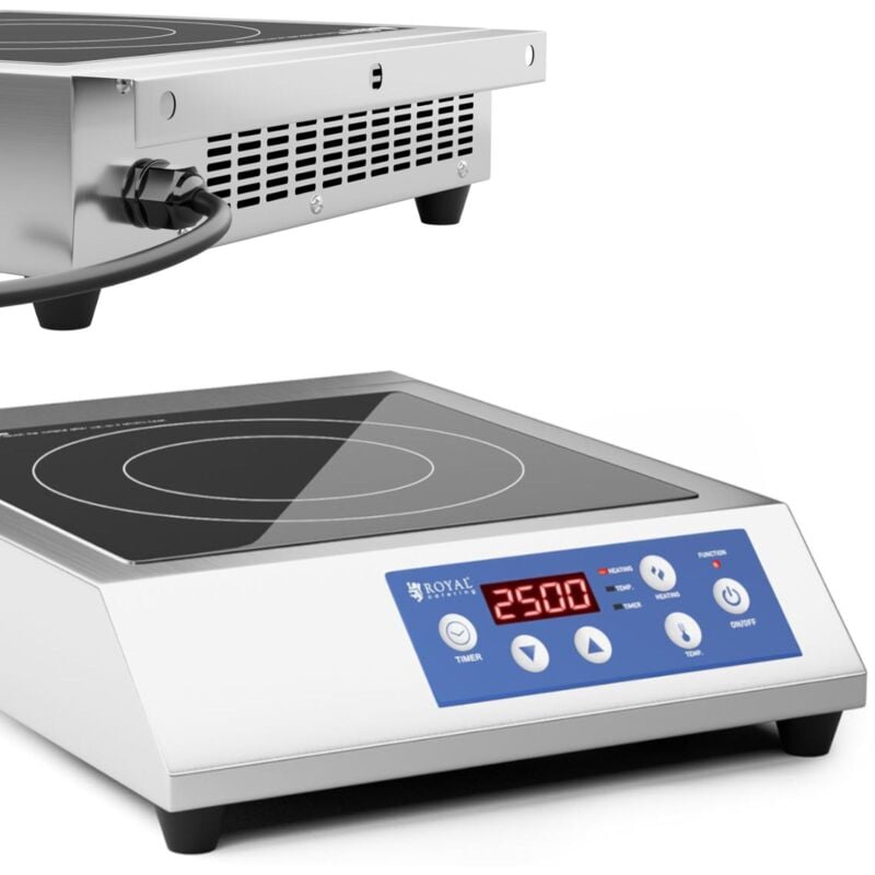 Royal Catering - Induktionsplatte Induktionskochplatte Induktionskocher Kochfeld 28 cm 60-240 °c