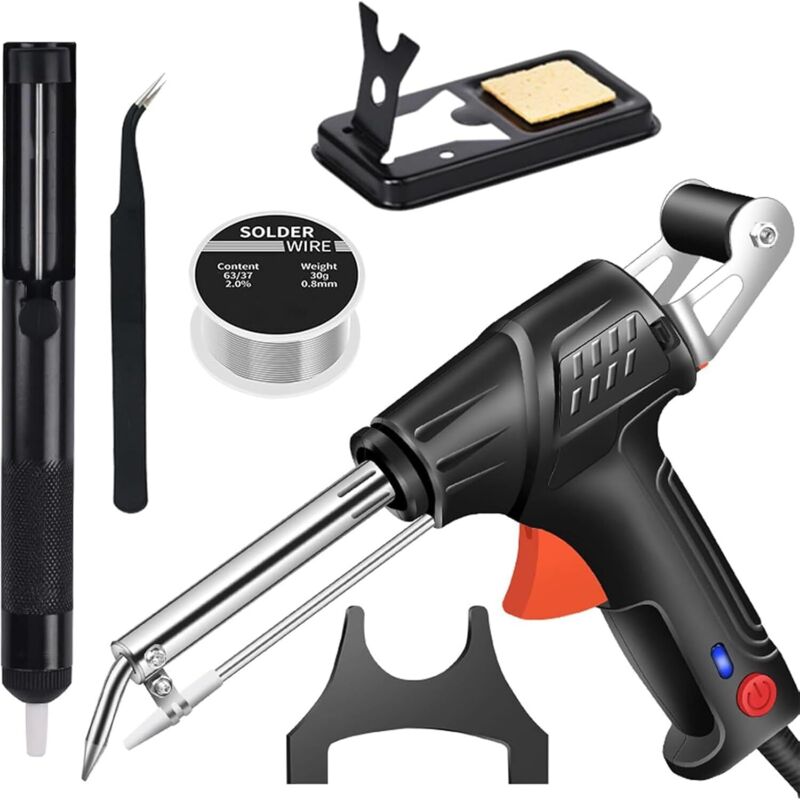 Industrielle Schweißgeräte mit Innenheizung, multifunktionaler Lötkolben, Schweißpistole, tragbares Schweißgerät, Schweißgerät (schwarz, externe