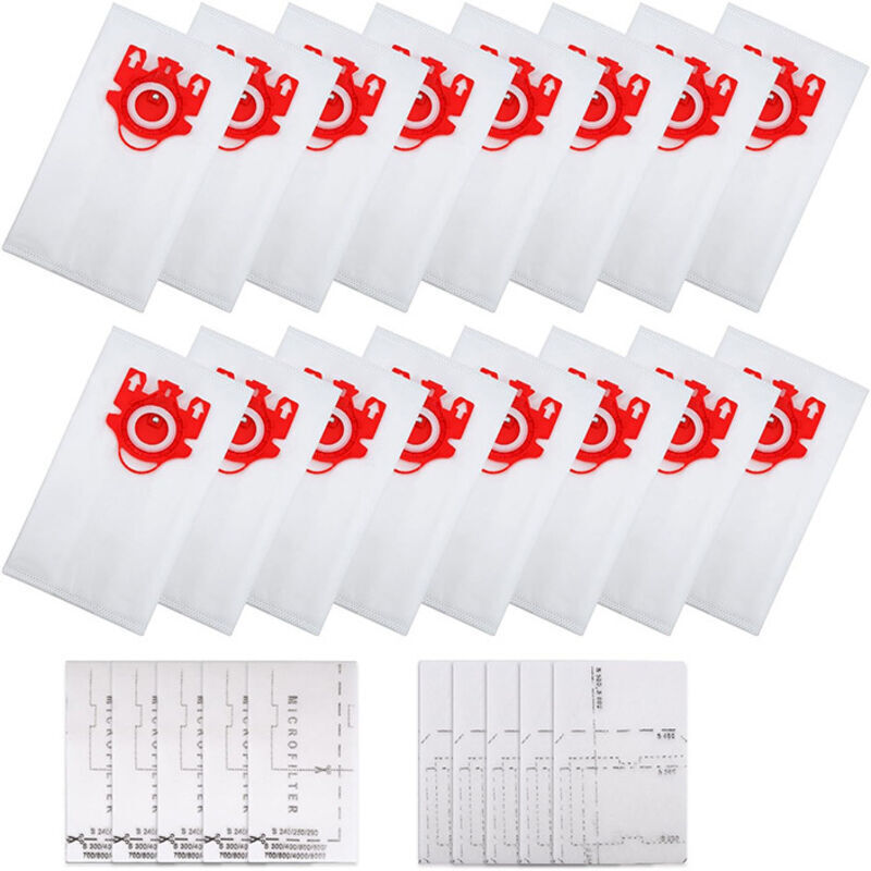 Ineasicer 16er-Pack Staubsaugerbeutel für Miele FJM – Ersatz für Miele Complete C3 Series Cat & Dog Powerline