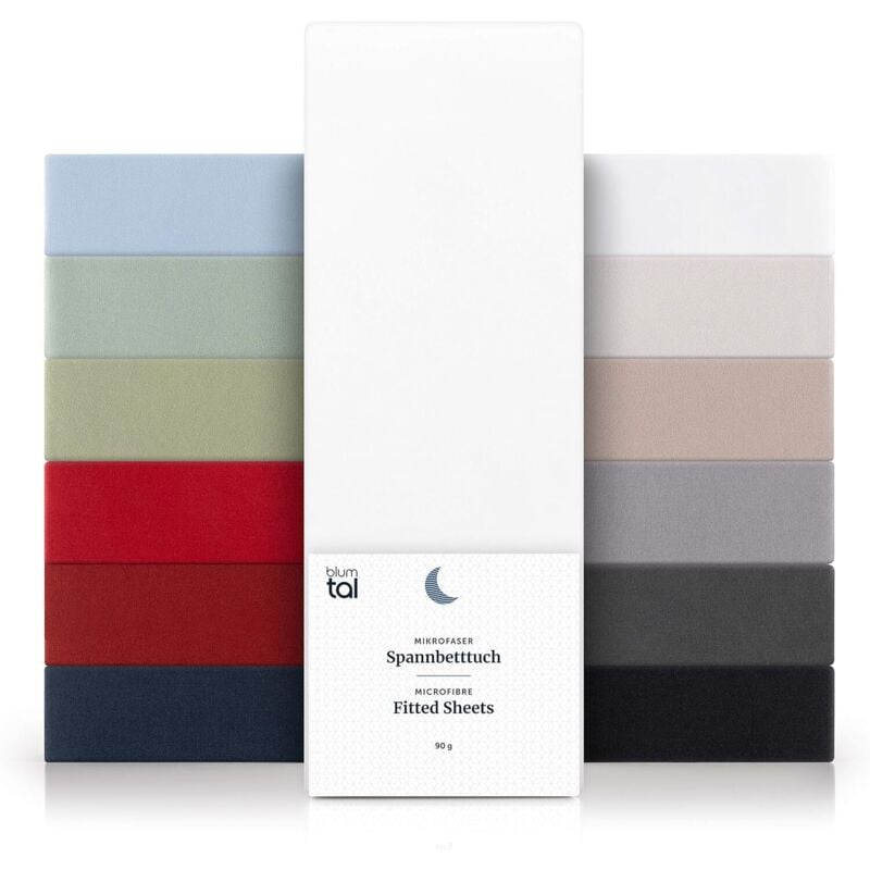 Ineasicer 1er Pack Spannbettlaken 140x200 30 cm Bonnet - Spannbettlaken 140 x 200 Hochwertige Mikrofaser - Weich, Widerstandsfähig, Anti-Falten