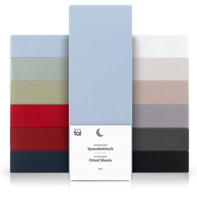 Ineasicer 1er Pack Spannbettlaken 200x220 30 cm Bonnet - Spannbettlaken 200 x 220 Hochwertige Mikrofaser - Weich, Widerstandsfähig, Anti-Falten