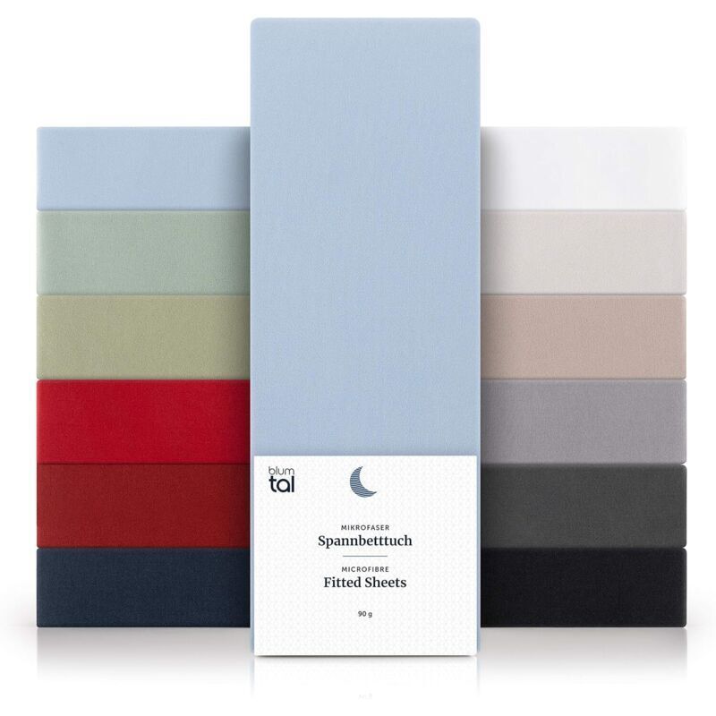 Ineasicer Spannbettlaken 90 x 200 cm, 30 cm tiefe Tasche – Hochwertiges Mikrofaser-Spannbettlaken – Weich, strapazierfähig, knitterarm –