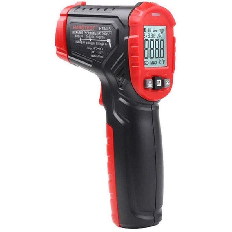 Infrarot-Laserthermometer, digitales Thermometer von -50 °C bis 600 °C für Küche, Pizzaofen, Gebäck, Fleischwaren, Heizung/Klimaanlage, Kühlschrank,