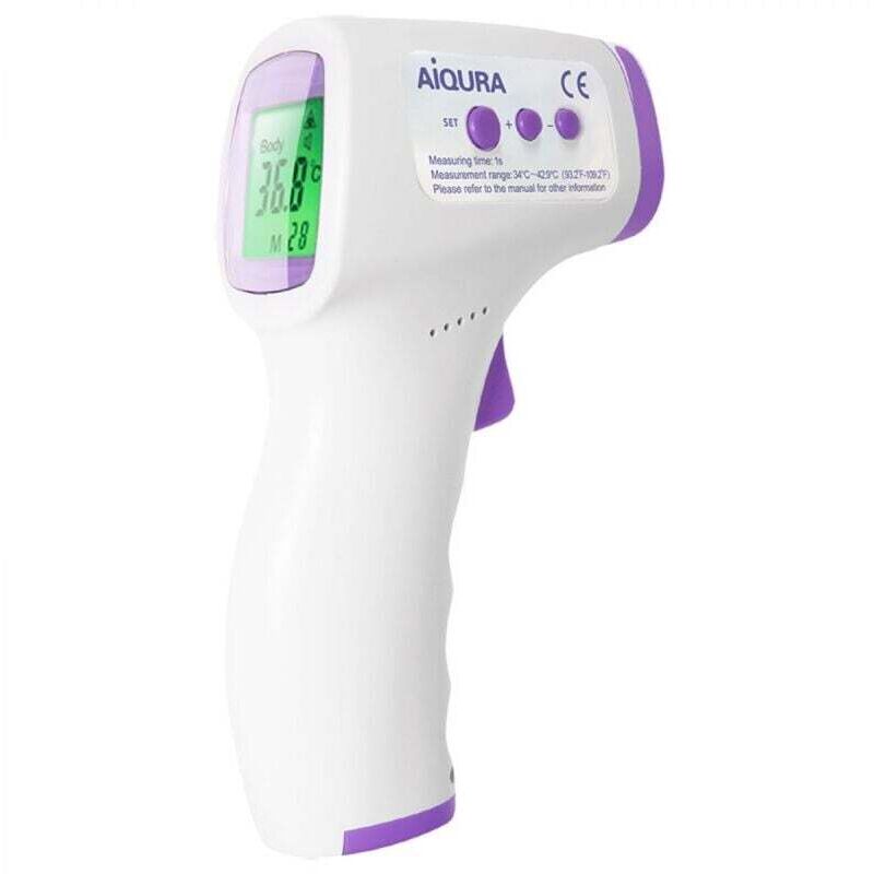 Infrarot-Unterarmthermometer für Erwachsene, berührungslos, mit LCD-Display und Speicherfunktion. Geeignet für Kinder, Erwachsene und Gegenstände.